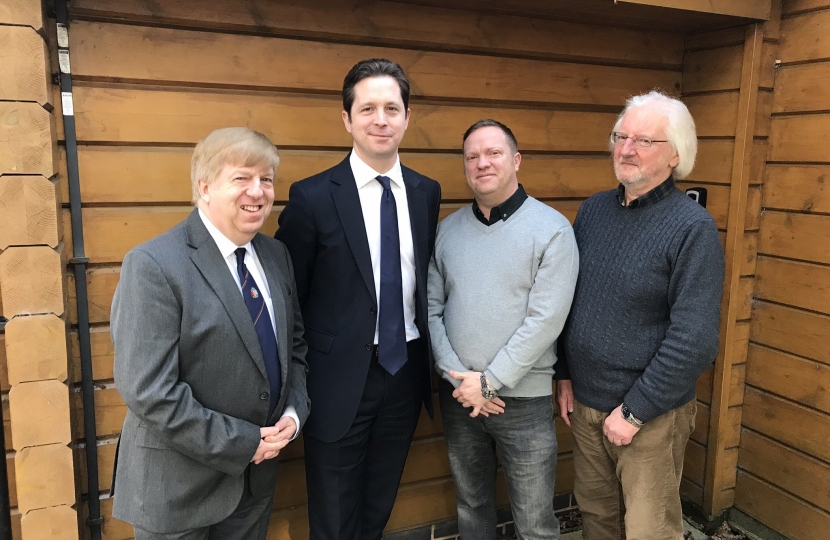 ALex Burghart MP with West Horndon Parish Councillors