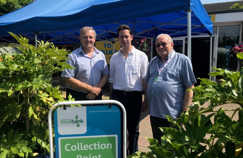 Alex Burghart MP at Brentwood Foodbank