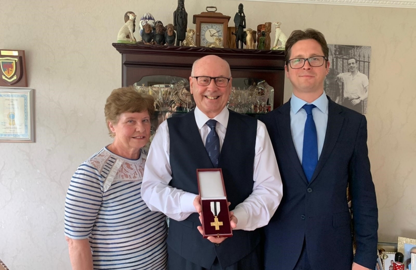 Alex Burghart MP with Dennis and Di Rensch