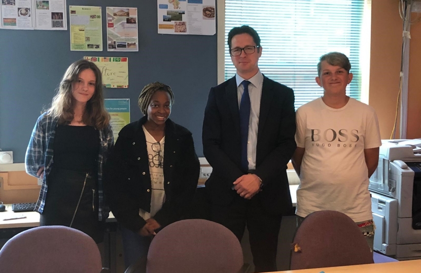 Alex Burghart visits NCS volunteers in Brentwood