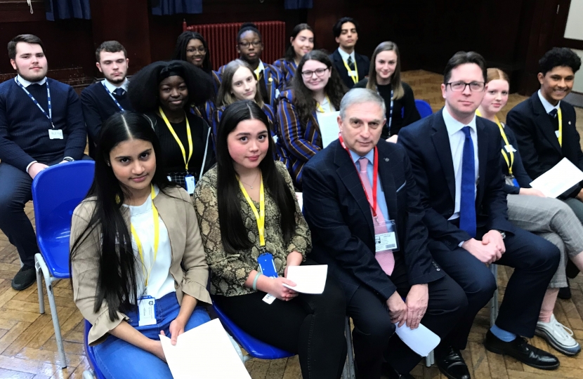 The Government Benches with Lee Scott and Alex Burghart MP