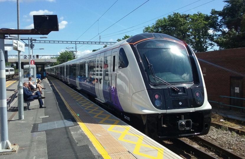 Elizabeth Line train at Shenfield