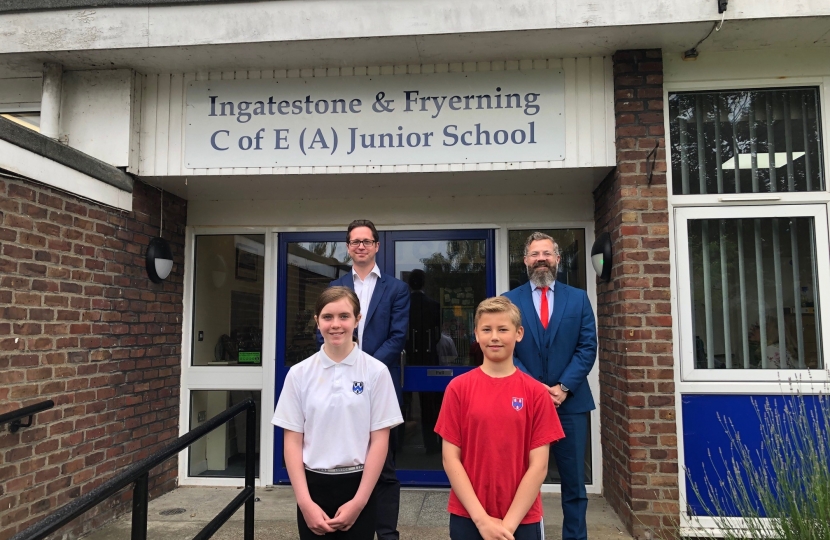 Alex Burghart MP at Ingatestone Junior School