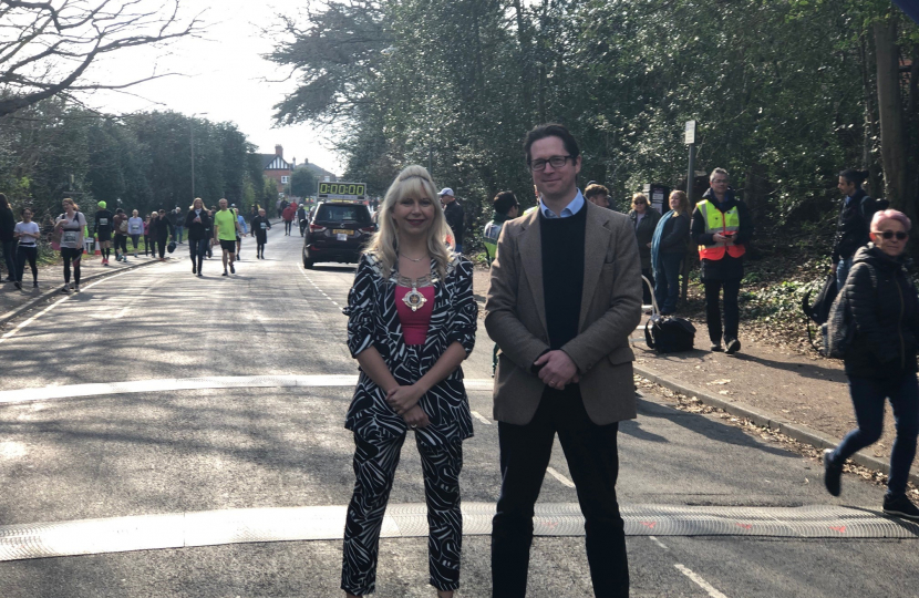 Alex Burghart MP and Brentwood Mayor, Cllr Olivia Sanders