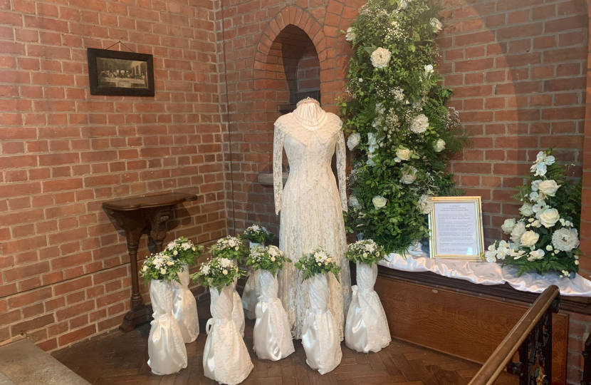 Jubilee Display at Kelvedon Hatch Church