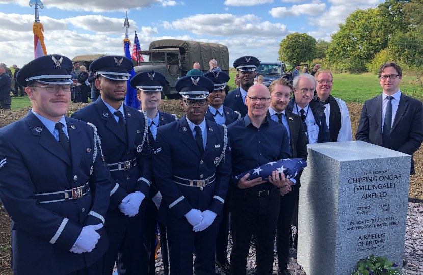 Unveiling Party and Honor Guard