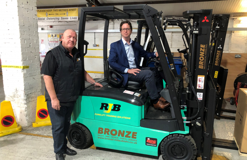 AB and Richard Lamey RJB Forklift Training