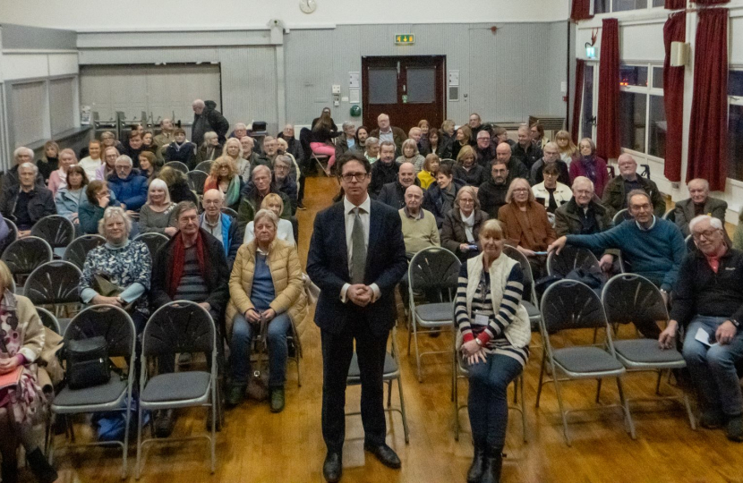 Alex Burghart with Ingatestone Residents - Credit Ian Davidson