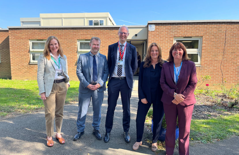 Education Secretary with Chair of Governors, DfE regional team and Headteacher Jody Gee