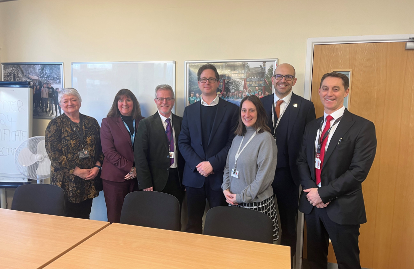 Alex Burghart MP with Brentwood Secondary School Heads