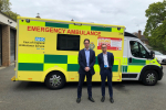 Alex Burghart MP with Tom Abell, CEO East of England Ambulance Trust