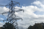 Pylons and overhead power lines