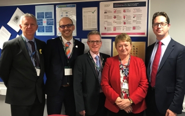 Alex Burghart MP with secondary school headteachers from Anglo European School, Becket Keys, Brentwood Ursuline High School, Shenfield High School