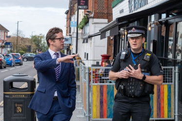 Alex Burghart with Chief Constable Harrington - Photo Credit: Ian Davidson