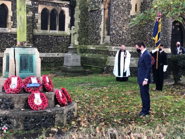 Remembrance Sunday - Alex Burghart MP KB