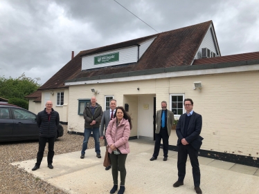 Alex Burghart MP With District and Parish Councillors in Willingale