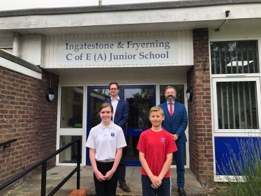 Alex Burghart MP at Ingatestone Junior School