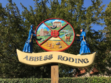 Abbess Roding sign