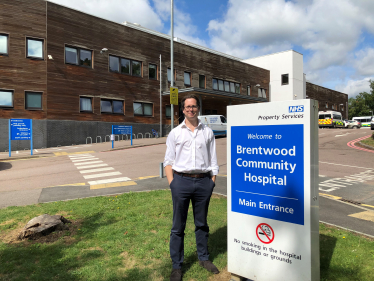 Alex Burghart MP at Brentwood Community Hospital