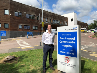 Alex Burghart MP at Brentwood Community Hospital