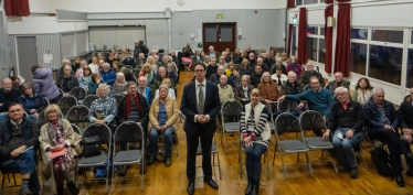 Alex Burghart with Ingatestone Residents - Credit Ian Davidson