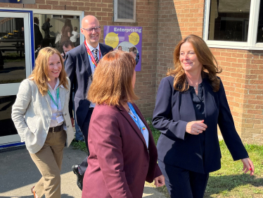 Education Secretary Gillian Keegan at Anglo European School