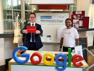 Alex Burghart MP at Google Digital Garage in Ongar