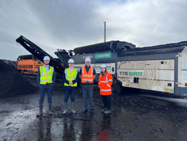 Alex Burghart MP at Envar Composting Site in Ongar