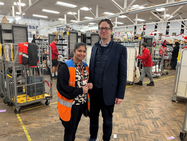 Alex Burghart MP and Roshni Sangha